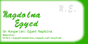 magdolna egyed business card